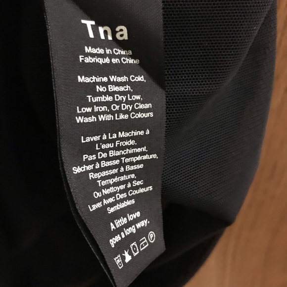 3/$30 Aritzia TNA black sheer tank style dress size S - Picture 4 of 5
